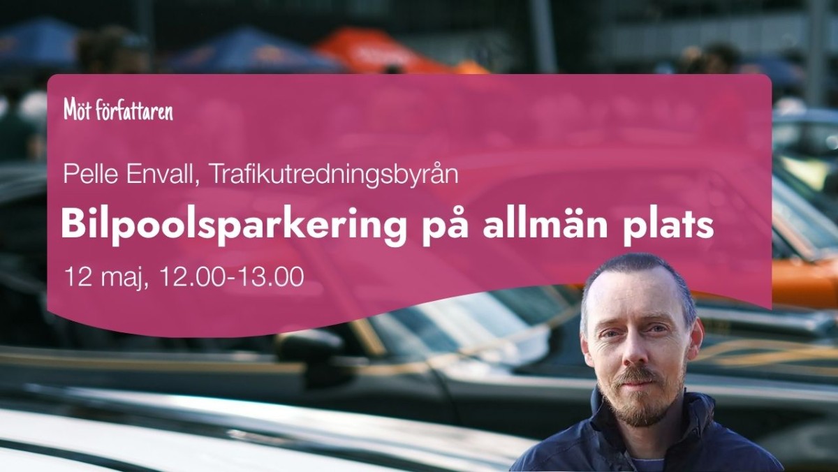 digital inbjudan till Möt författaren (denna gång Pelle Envall)