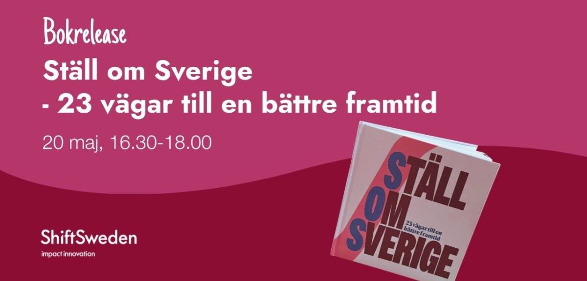 Grafisk bild för bokrelease den 20 maj