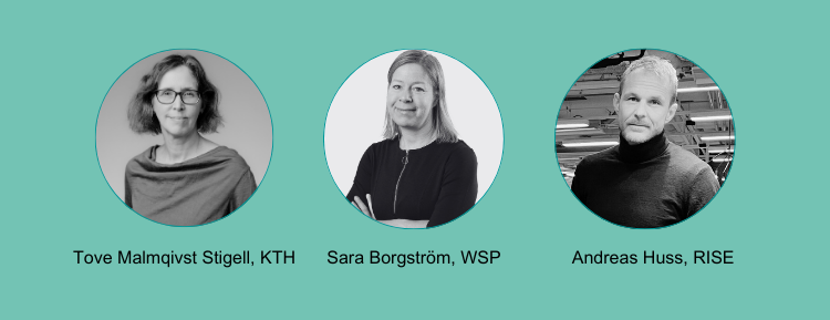 Tove Malmqvist Stigell, Sara Borgström, Andreas Huss